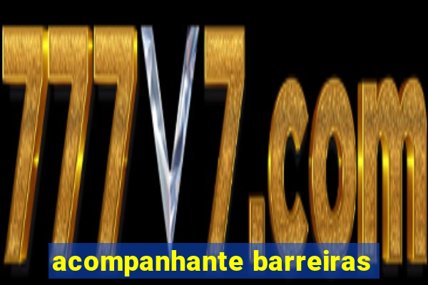 acompanhante barreiras